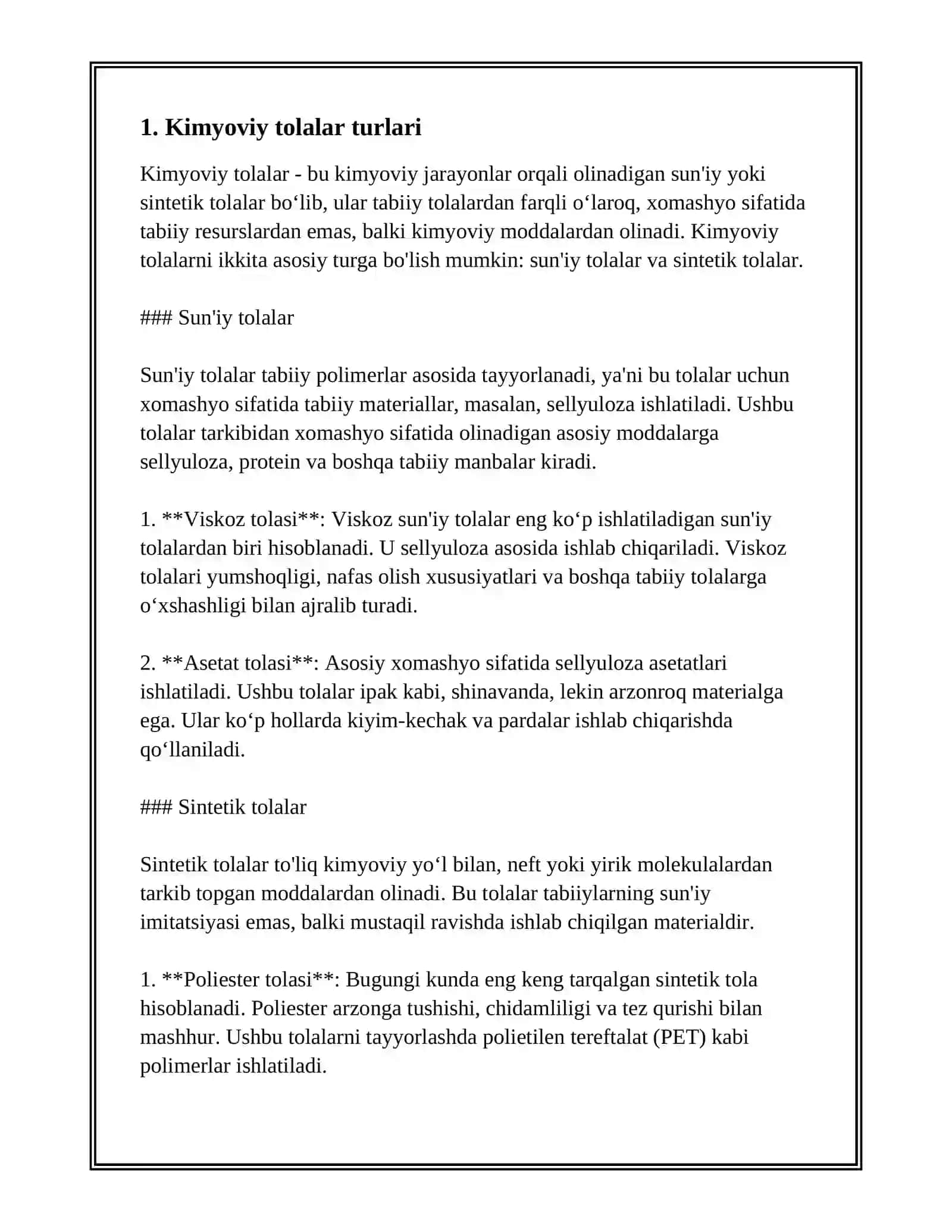 KIMYOVIY TOLALARNING ASSORTIMENTI BO'YICHA INTERNET MA'LUMOTIDAN FOYDALANISH 3