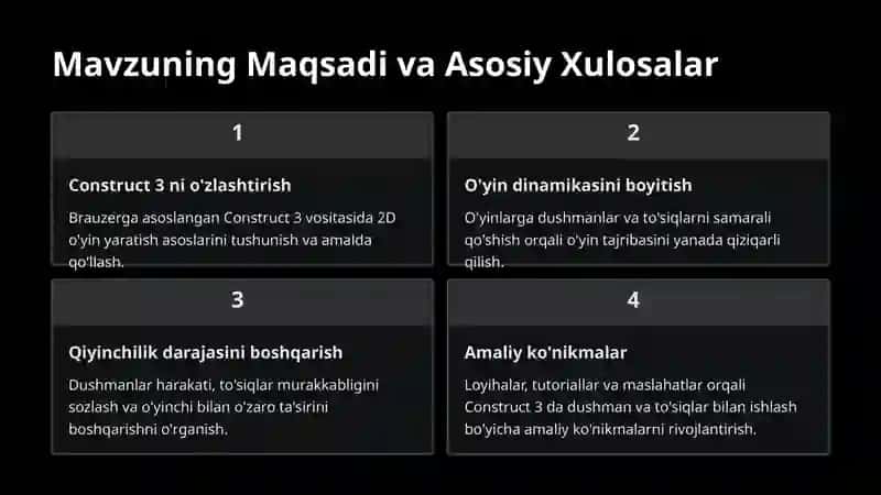 Construct-3-da-Dushman-va-Tosiqlar-Qoshish 3