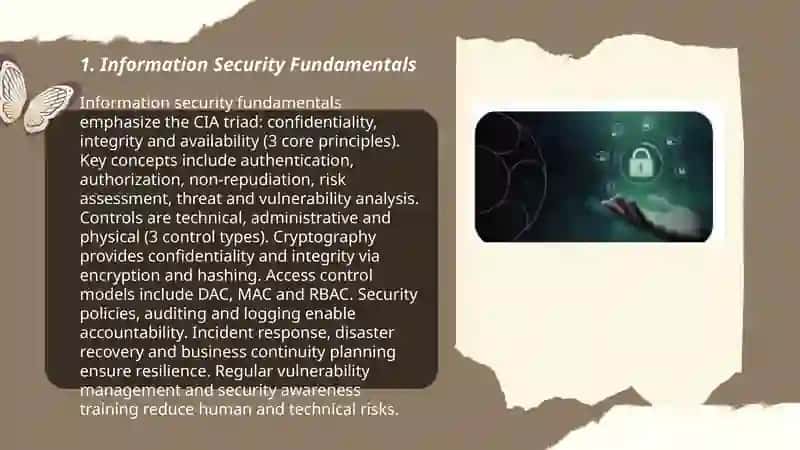 Information and Security Fundamentals 3