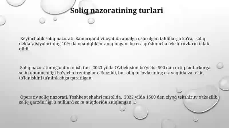 Soliq nazorati turlari 3