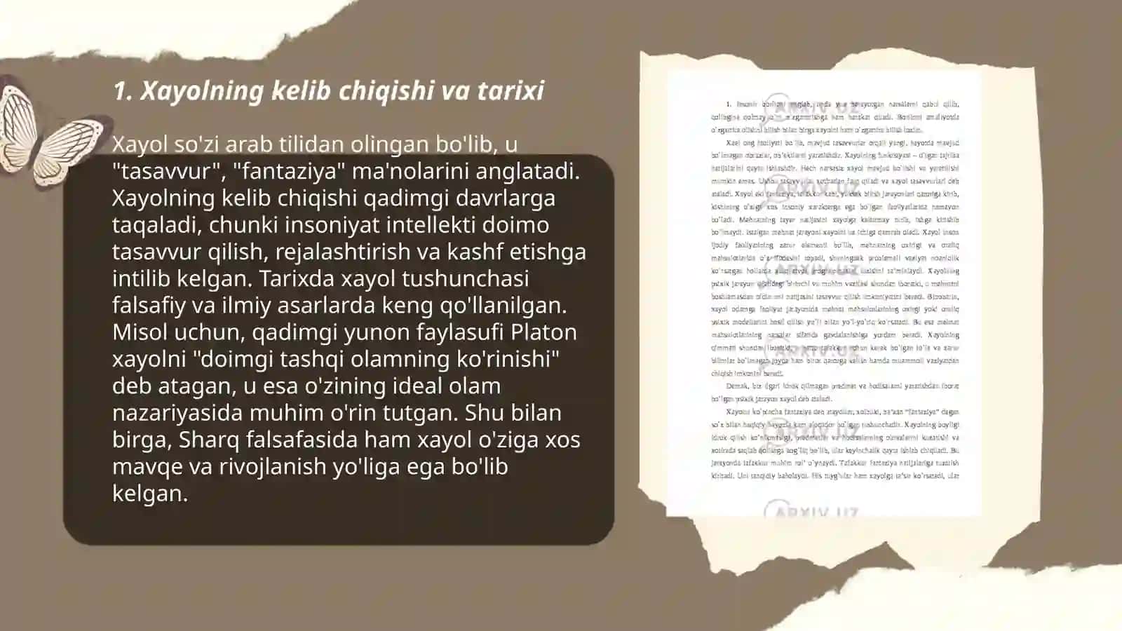 Xayol haqida tushuncha 3