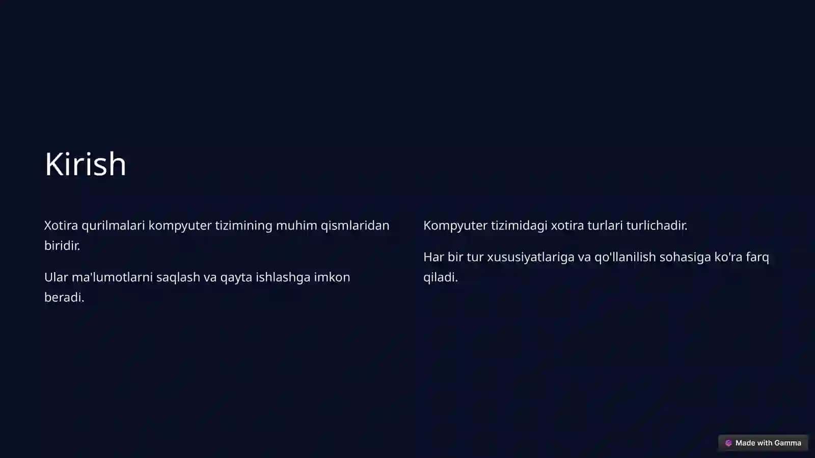 XOTIRA QURILMALARI.ROM, RAM FLASH XOTIRA 3