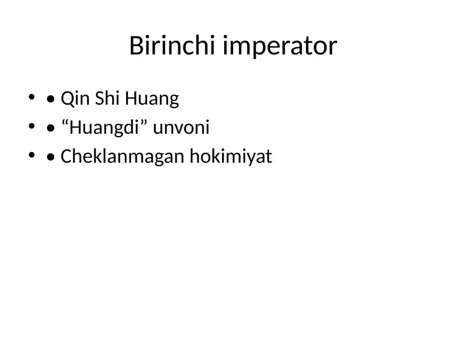 Sin (Qin) sulolasi 3
