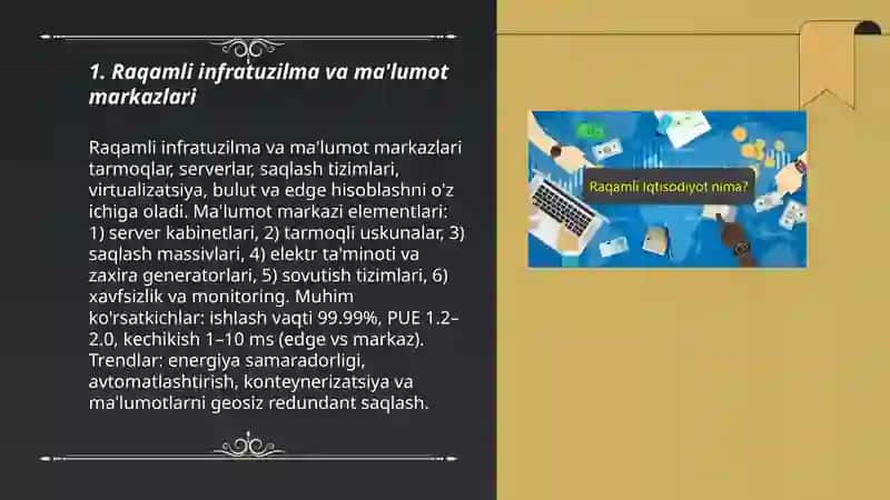 Raqamli iqtisodiyotning asosiy texnalogyalari 3