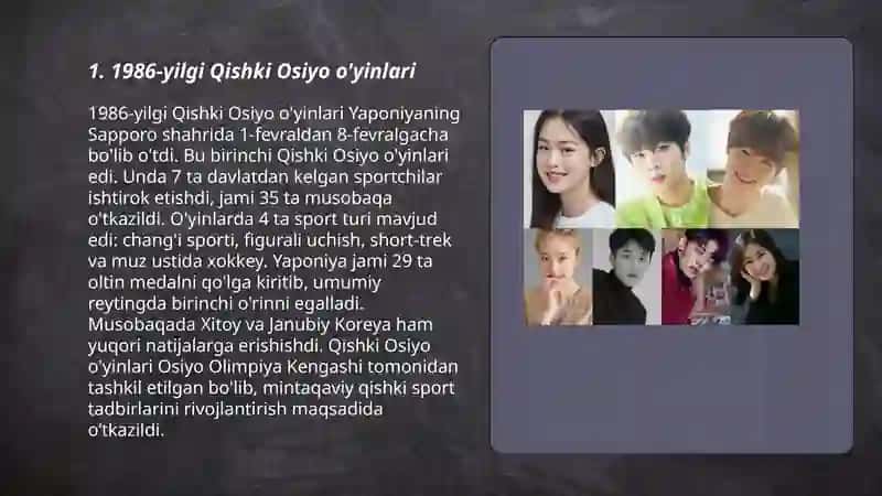 Qishki Osiyo o'yinlari (1986-hazirgi davrgacha) 3