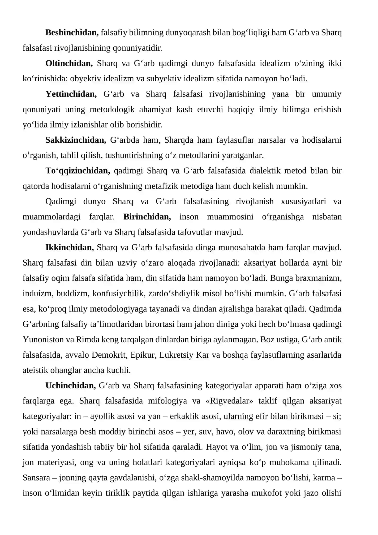 Qadimgi SHarqda falsafiy bilimlarning yuzaga kelishi: Qadimgi Misr va Bobil 3