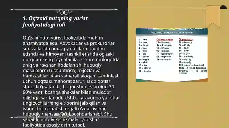 Ogʻzaki Nutqning Yurist Faoliyatidagi Roli 3