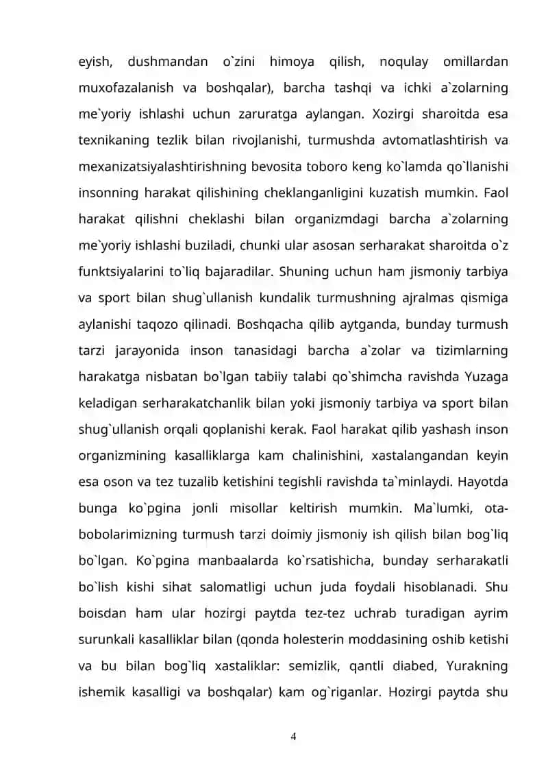Jismoniy madaniyatning fiziologik asoslari fani, vazifalari, ahamiyati va rivojlanish tarixi 3