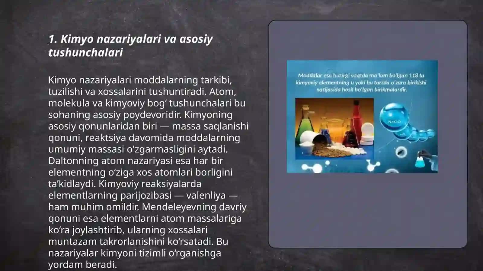Kimyo talimining dasturi va darsliklari 3