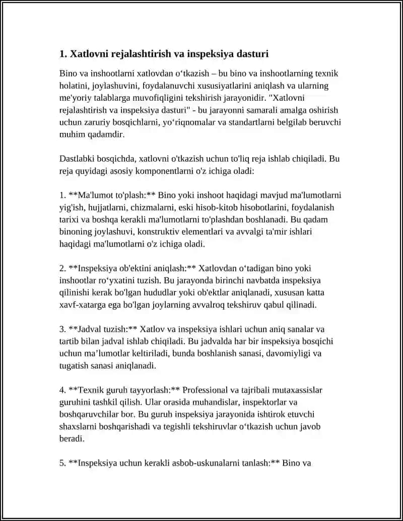 BINO VA INSHOOTLAR XATLOVINI OʻTKAZISH 3