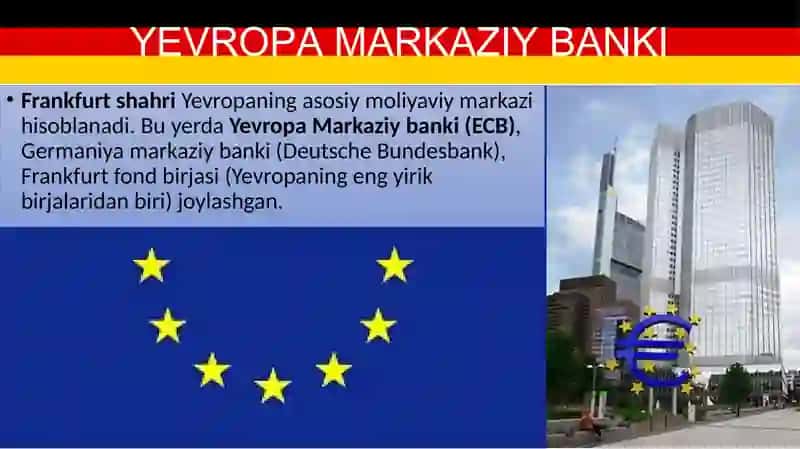 Germaniya iqtisodiyoti yalpi ichki maxsuloti bank tizmi 3