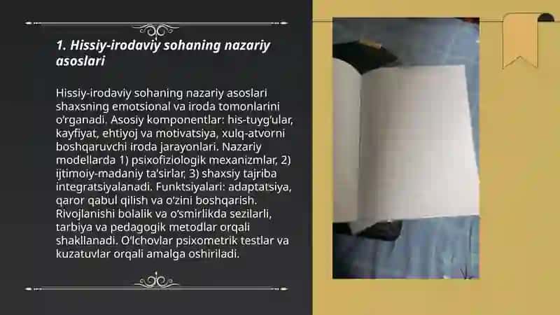 Hissiy-irodaviy sohaning nazariy asoslari 3
