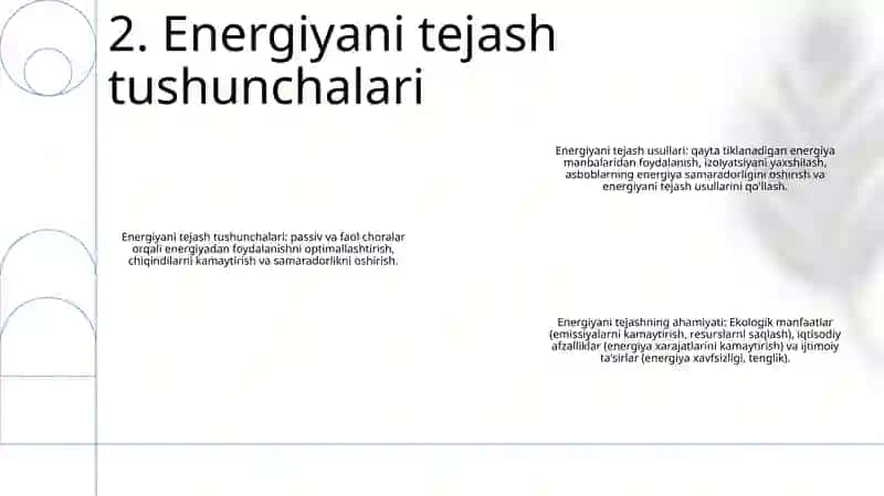 Energiya Tejamkorligini Umumiy Asoslari 3