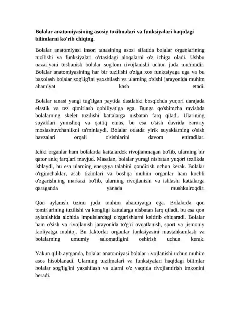 Bolalar yoshiga oid anatomik va fziologik xususiyatlari 3