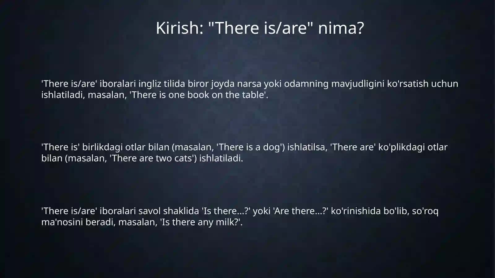 There is there are verbs 3