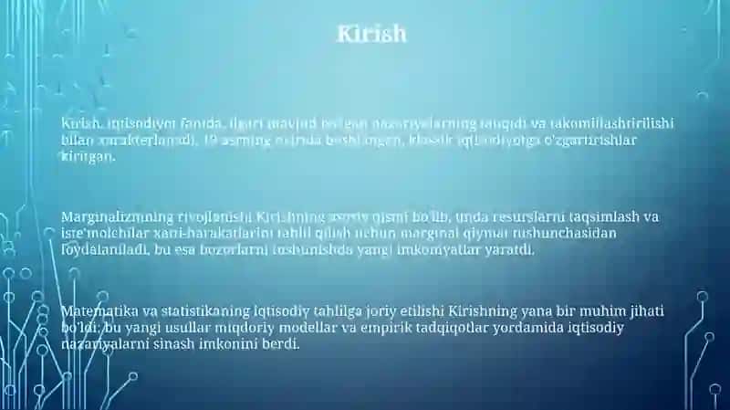 Zamoniy iqtisodiyotning shakllanishi 3