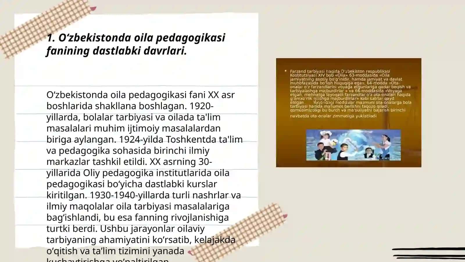 Oʻzbekistonda oila pedagogikasi fanining rivojlanishi tarixidan 3