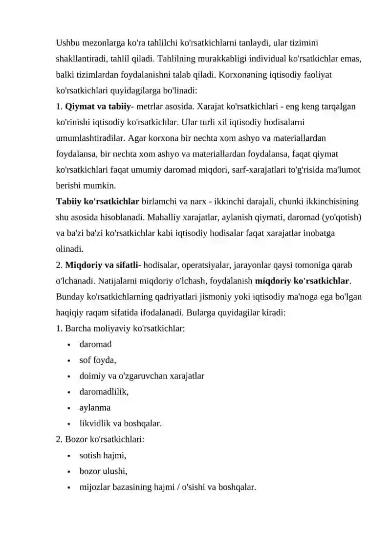 Korxonaning iqtisodiy faoliyati 3