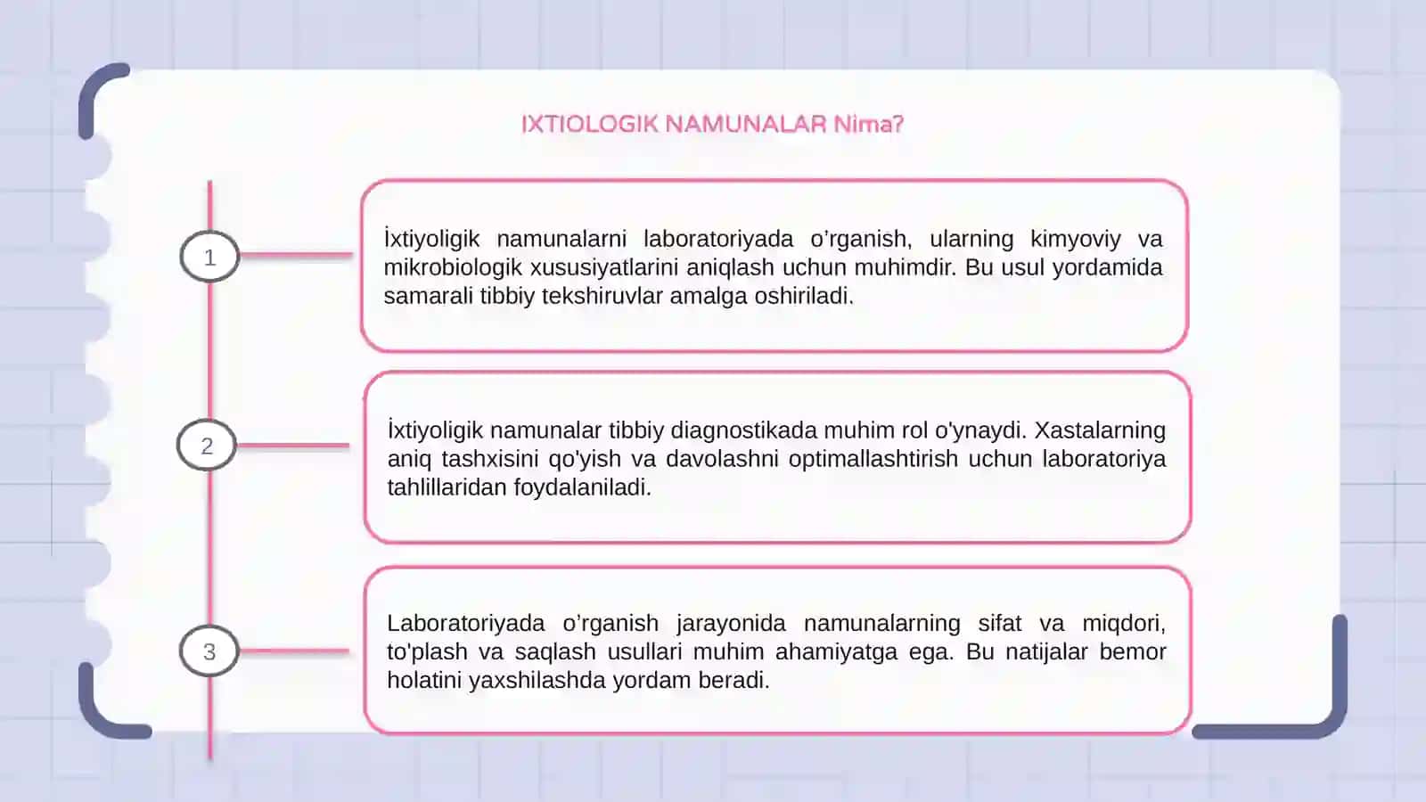 IXTIOLOGIK NAMUNALARNI LABARATORIYADA O'RGANISH 3