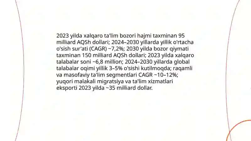 Xalqaro ta'lim tizimi bozori 3