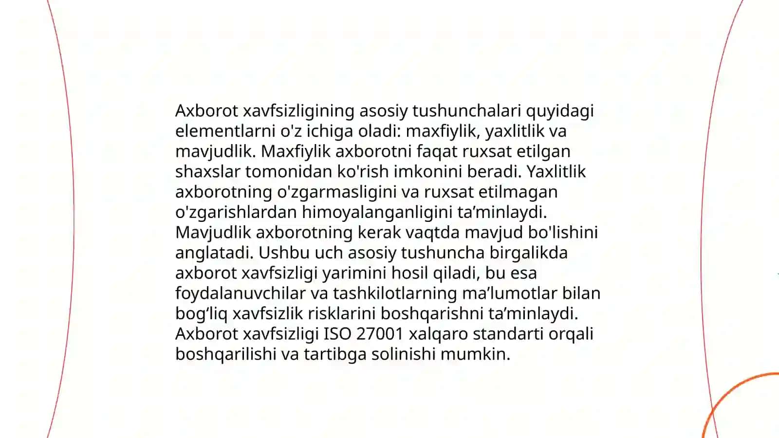 Axborotlar himoyasi. Himoyalashning texnik va dasturiy vositalari 3