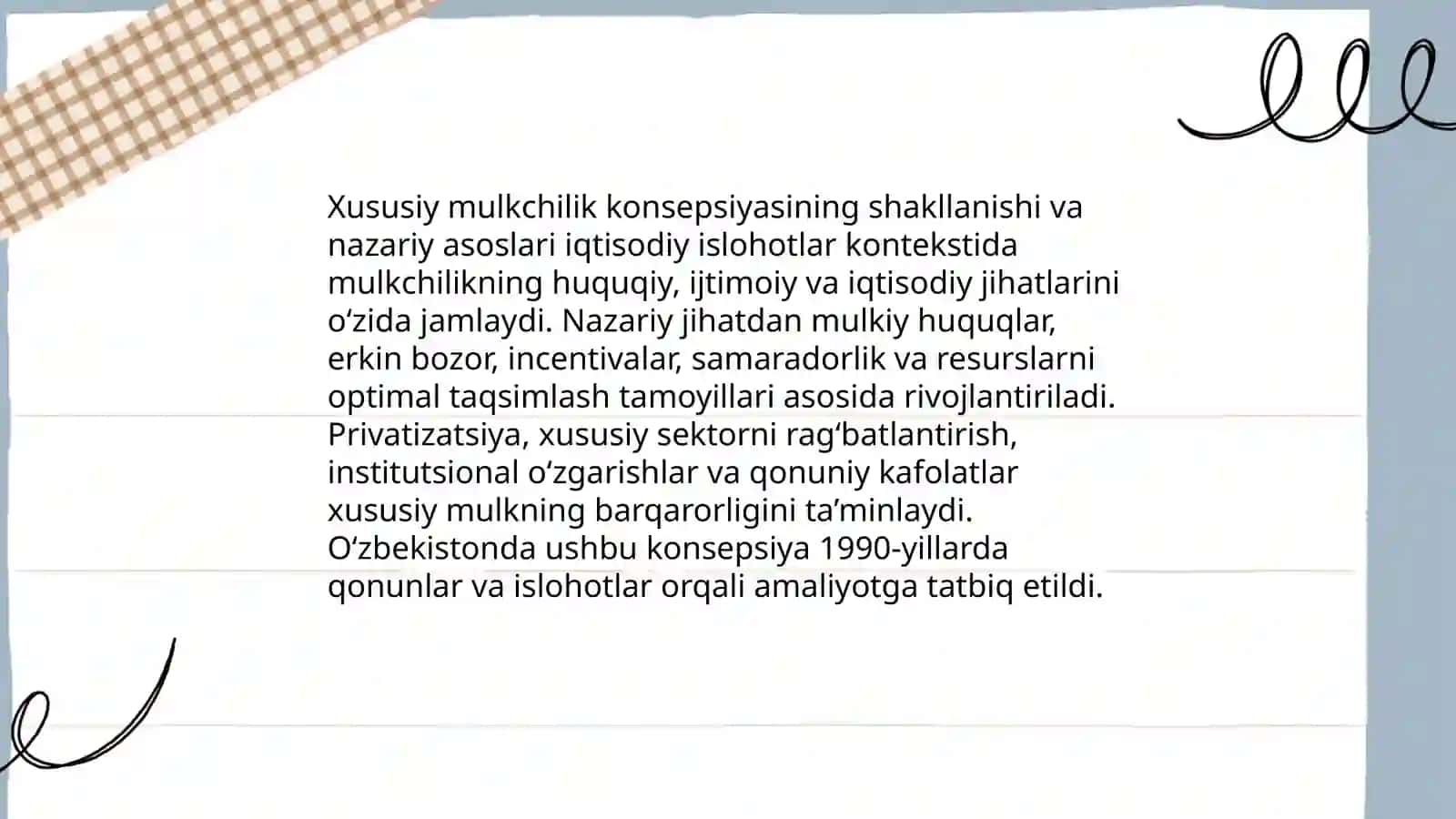 Xususiy mulkchilikning shakllanishi 3