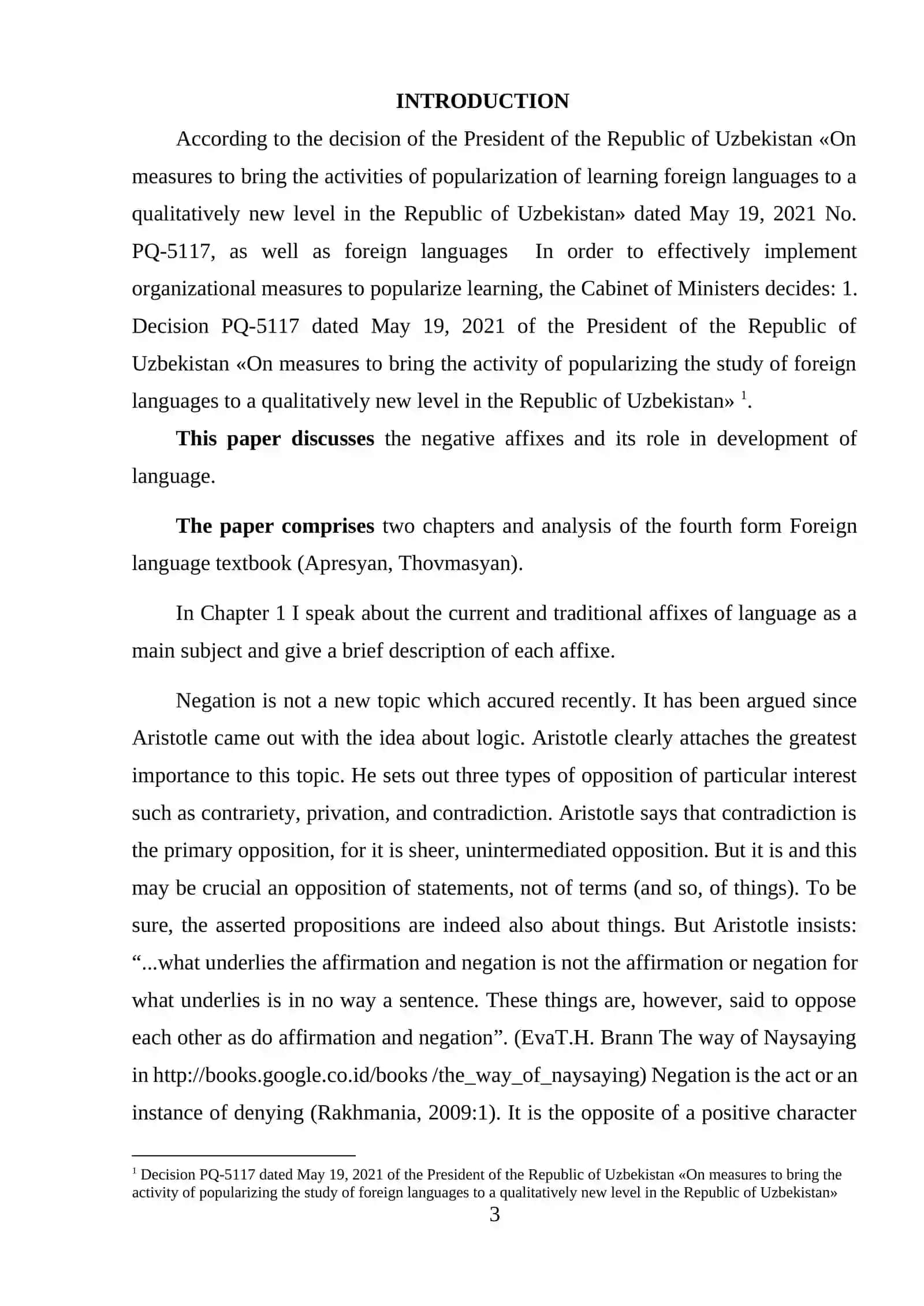 CRITERIA AND CLASSIFICATION OF SET EXPRESSION 3