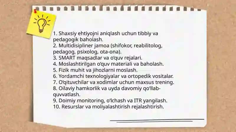 Sabina Qodirovaning gospital pedagogika va inklyuziv taʼlim fanidan tayyorlagan taqdimoti 3