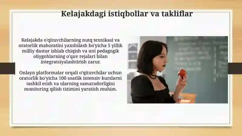 Kelajakdagi istiqbollar va takliflar 3
