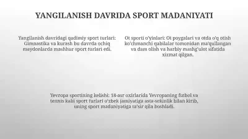 Yangilanish Davrida Sport Inshoati Xiv Asrni Boshlari Va Xviii Asr Oxirida Sport Inshoatlari 3