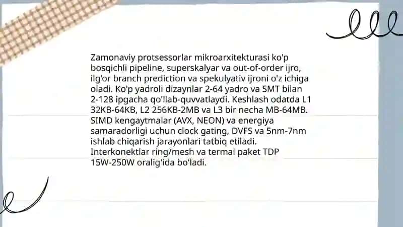 Zamonaviy kompyuterlar va ularning arxitekturasi 3