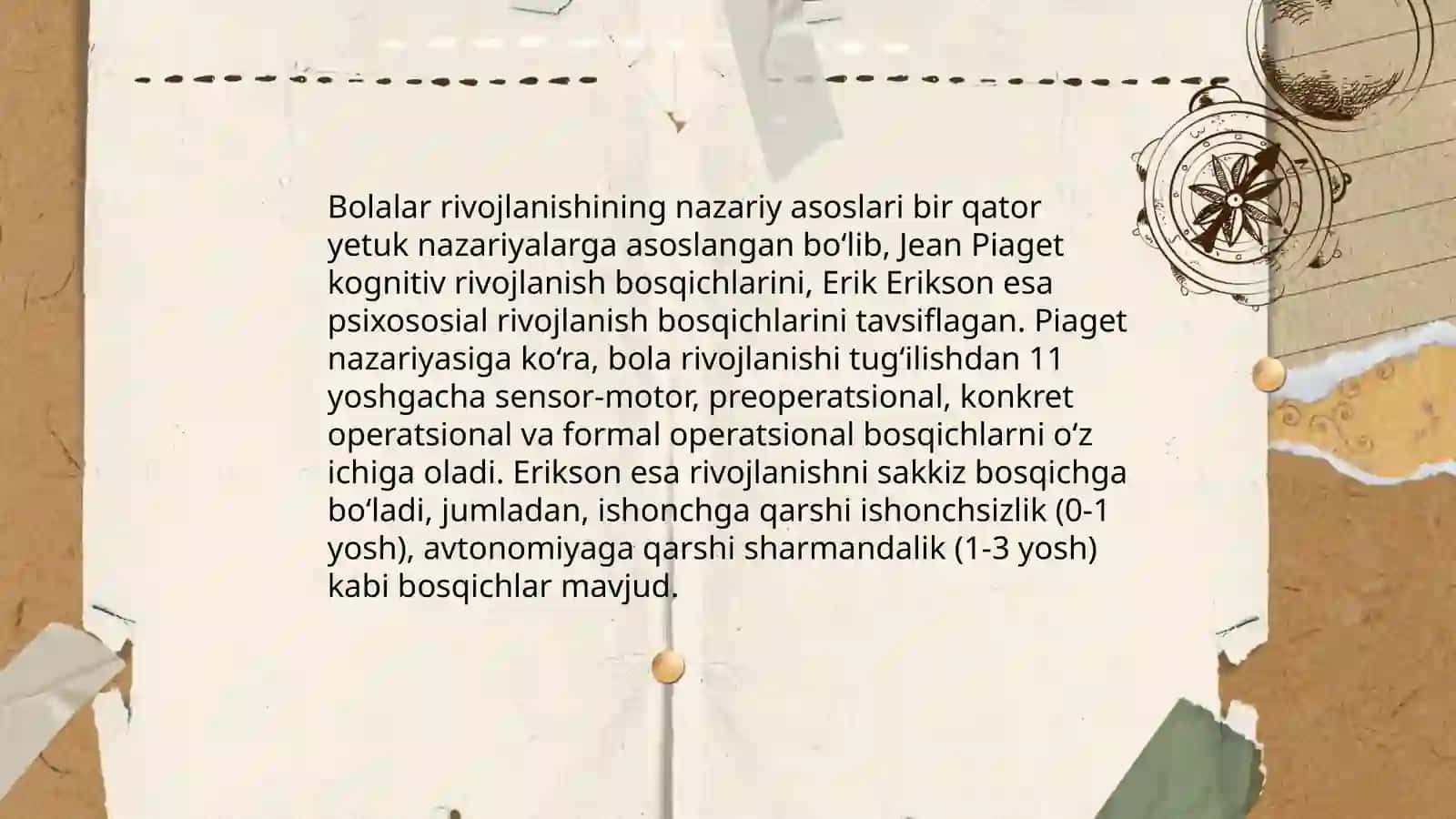 Bolalar rivojlanishining nazariy asoslari 3