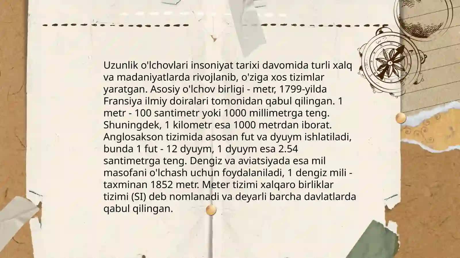 Uzunlik o'lchovlari 3