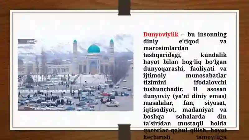 Dunyoviylik tushunchasining mohiyati (TAQDIMOT) 3