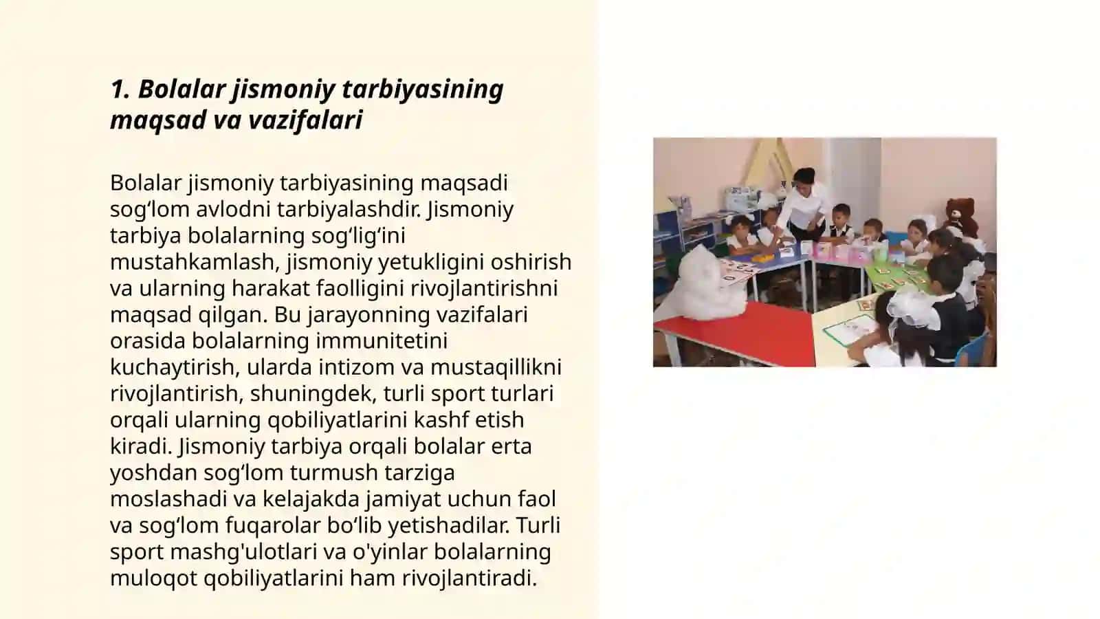 Bolalar jismaniy tarbiyasi fanining rivojlanish tizimi 3