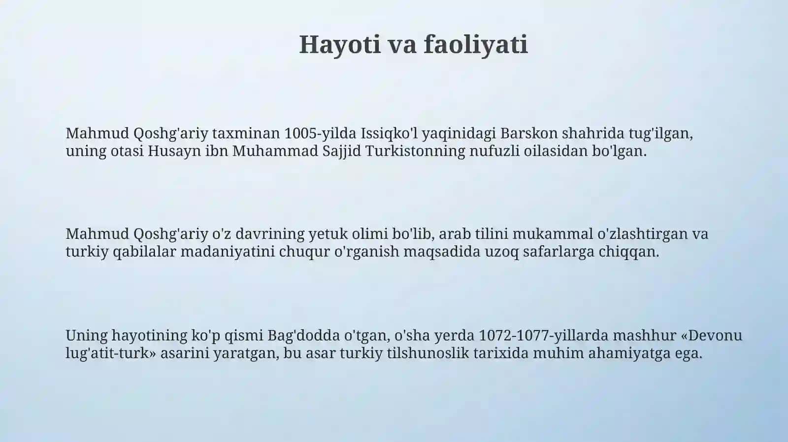 Mahmud Koshg'ariyning devoni lug'atit-turk asari 3