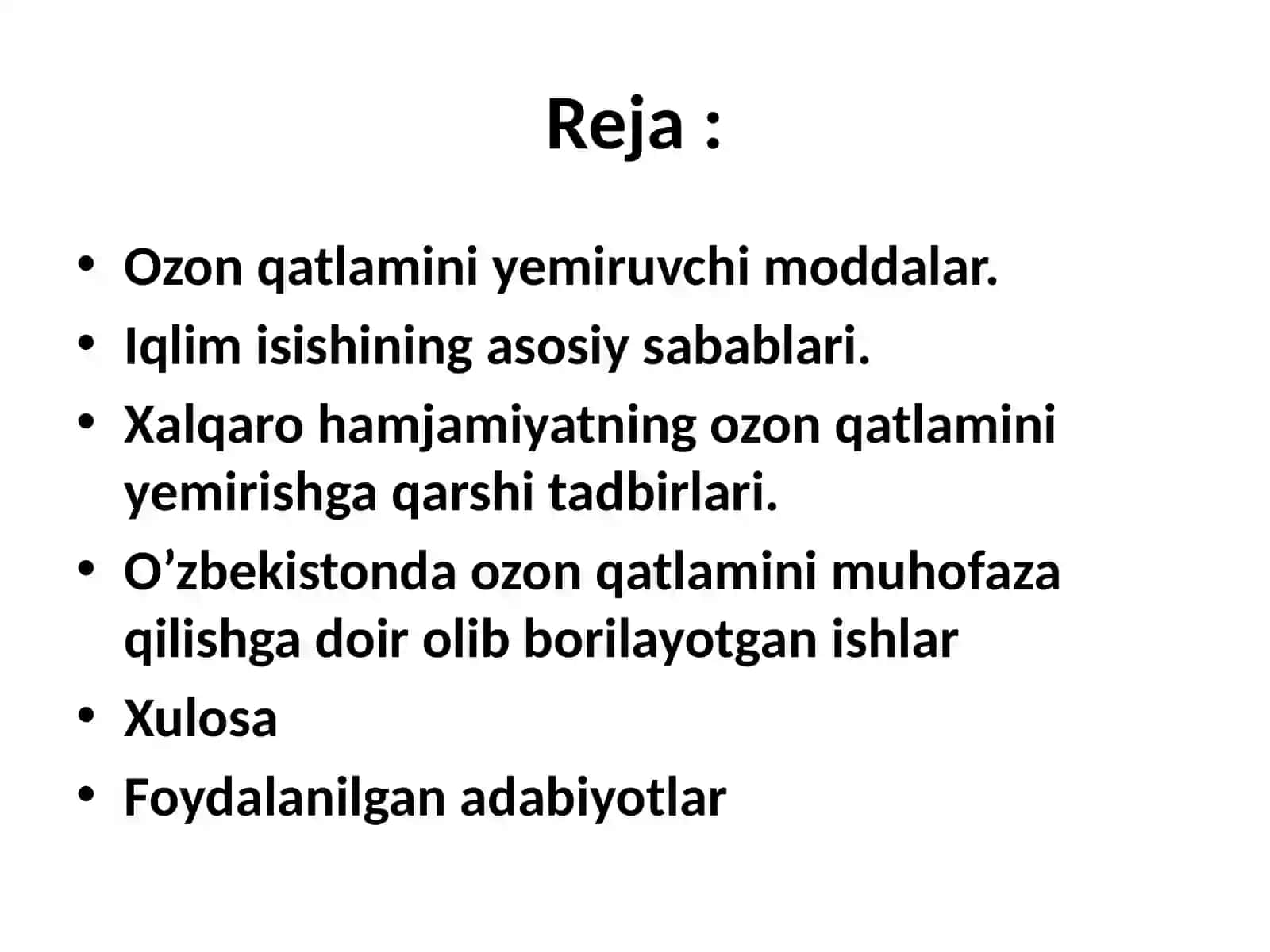 Ozon qatlamini yemiruvchi moddalar 3