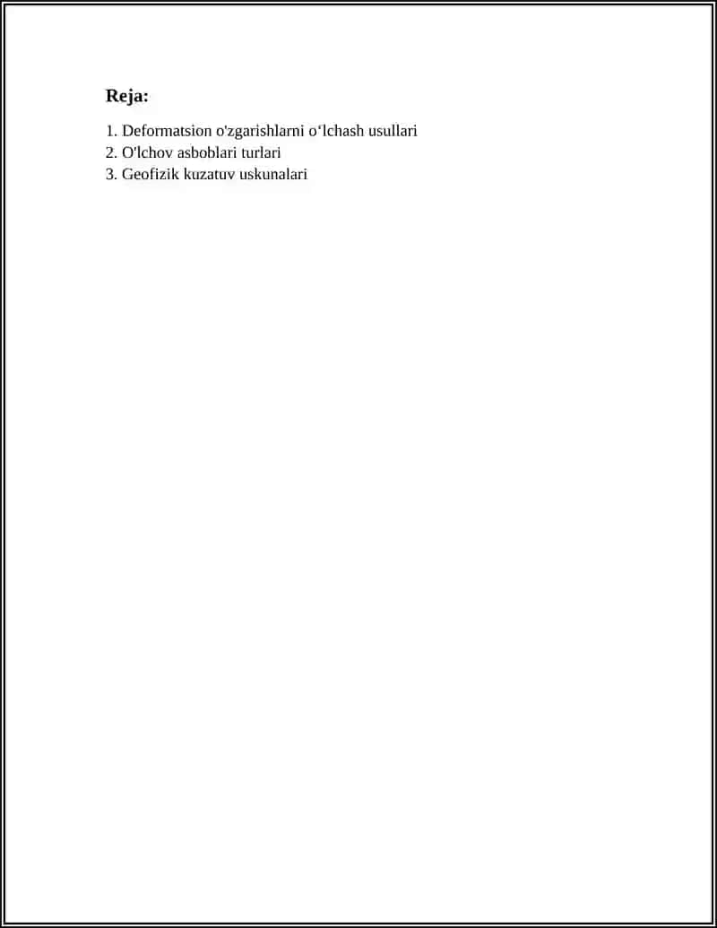 Deformatsion o'zgarishlarni o‘lchash usullari 3