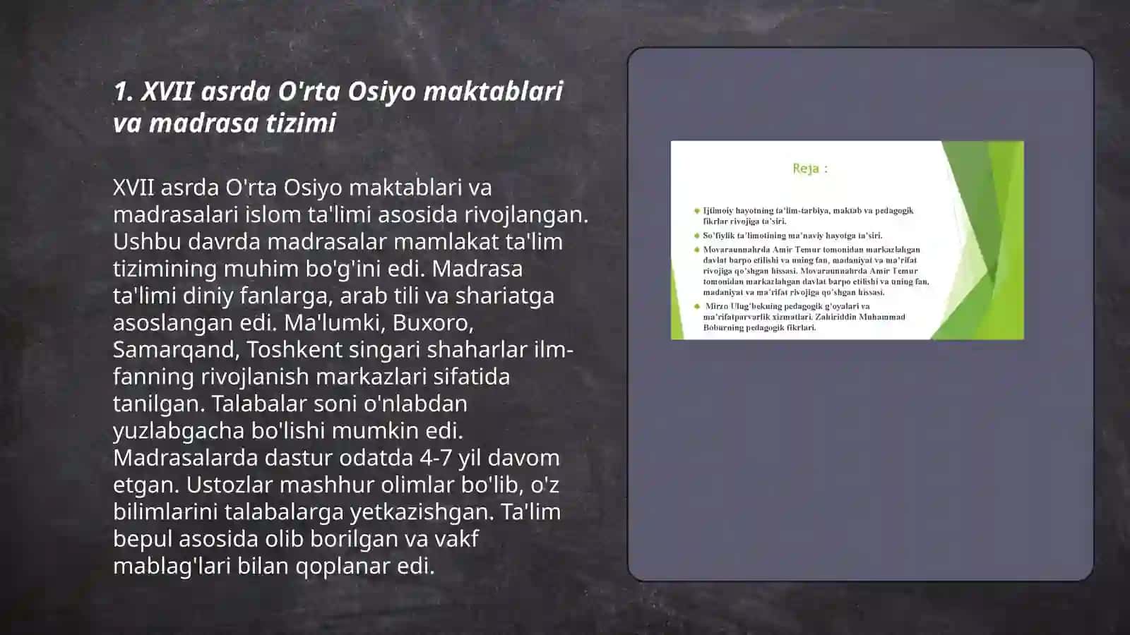 XVll asrdan XlX asrning yarmigacha tarbiya, maktab va pedagogik fikrlar rivoji 3