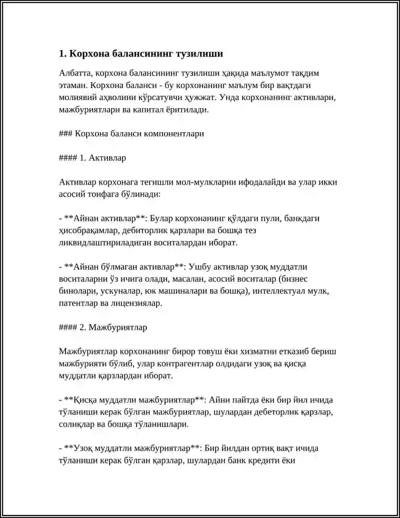 КОРХОНАНИНГ МОЛИЯВИЙ ХОЛАТИ ТАХЛИЛИ 3