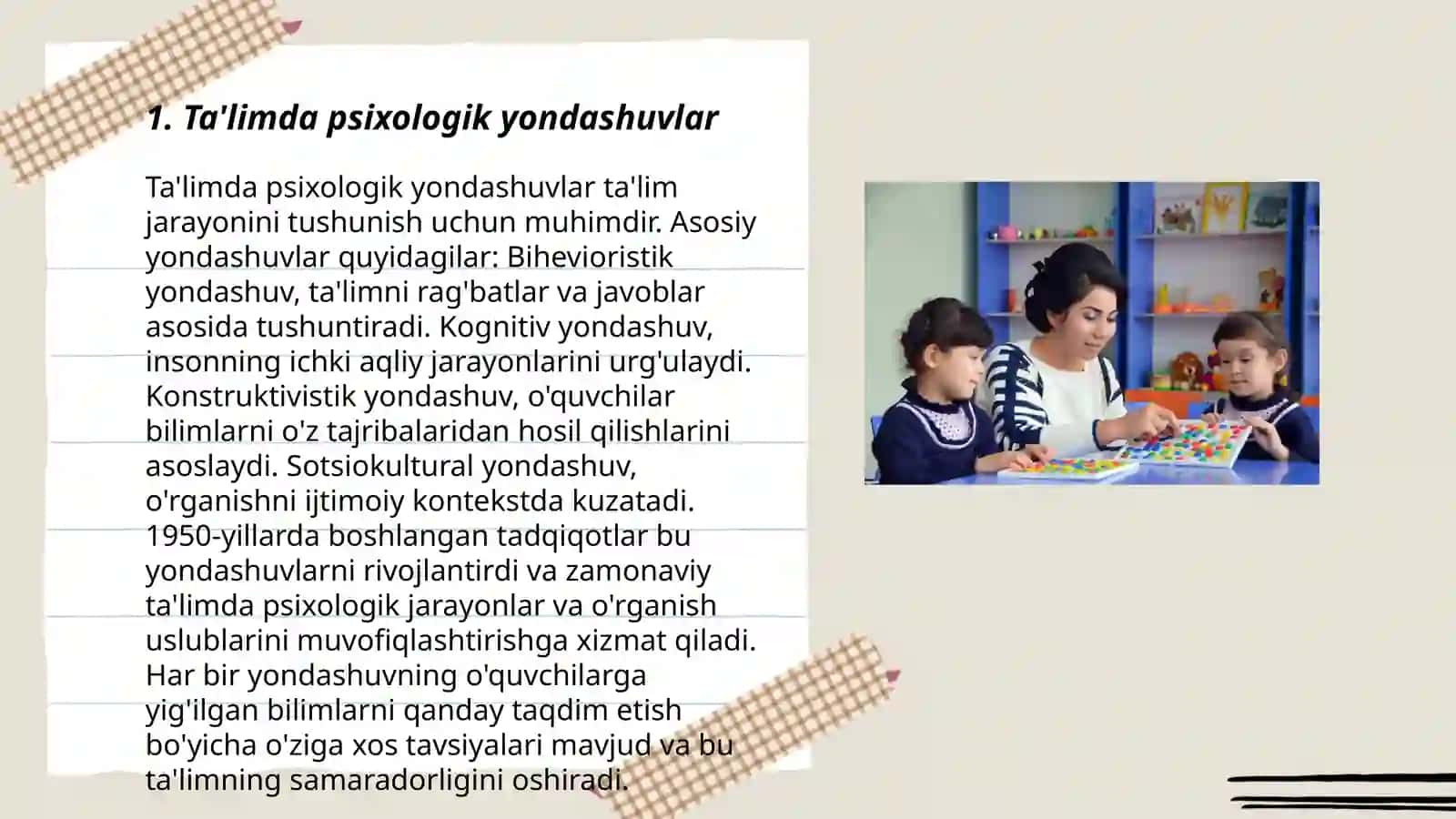 Ta’lim va tarbiya psixologiyasi 3