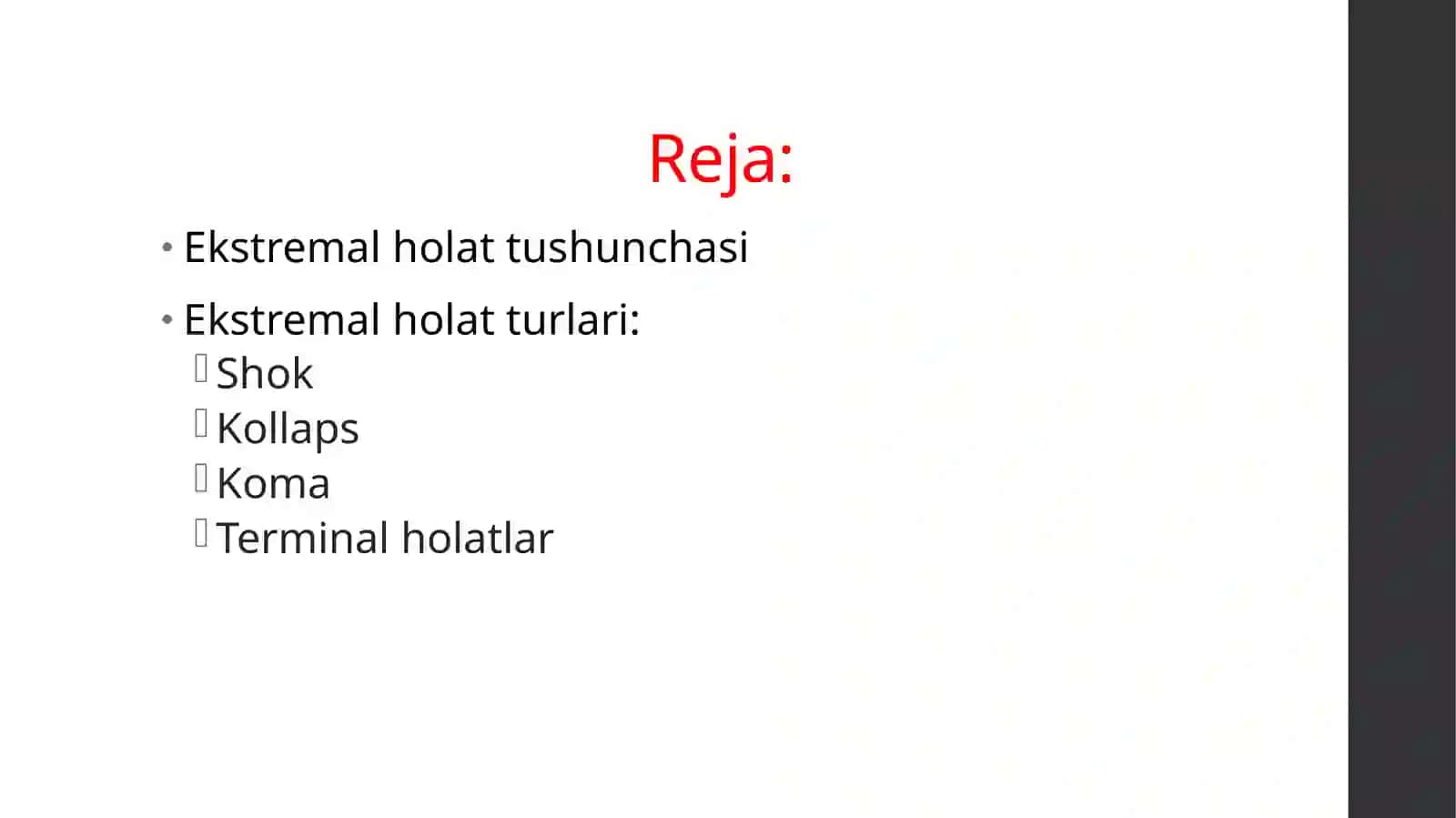 Patologik fiziologiya fanidan mustaqilishi - Ekstremal holatlar patofiziologiyasi 3