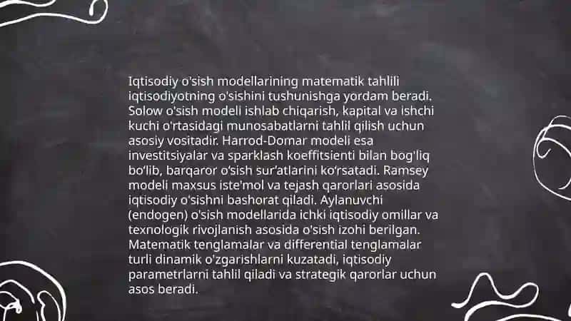 Iqtisodiyot masalalarning matematik modellari 3