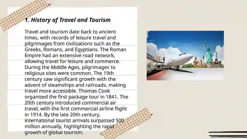 Travel and Tourism: Exploring the World 3