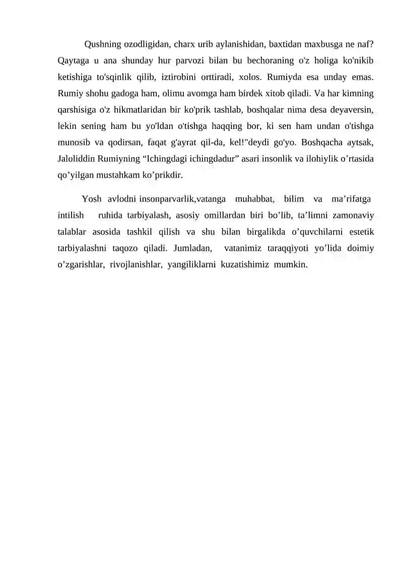 “Ichingdagi ichingdadur” asarining tahlili 3