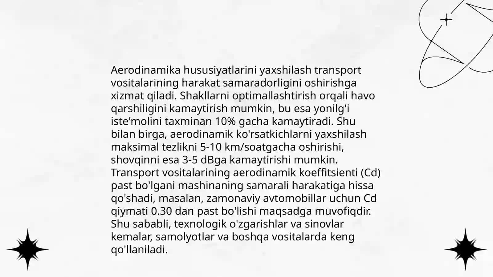 Yengil avtomobillarni kompanovkasini takomillashtirish 3