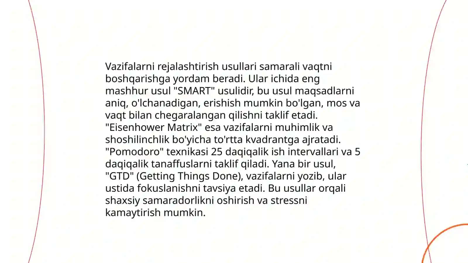 Harakatli vazifalar va bajarish holatlari 3