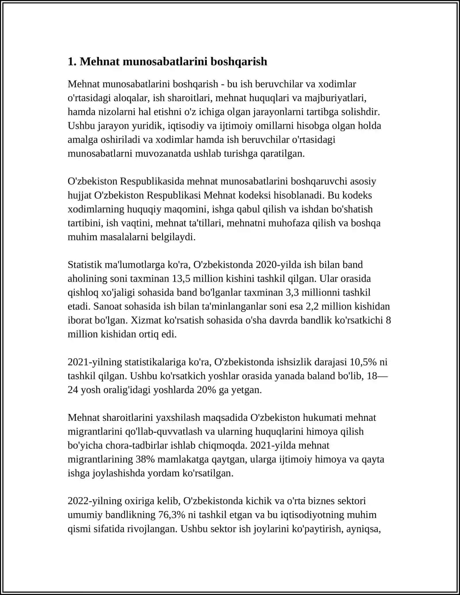 BOSHQARUV MEHNATINI TASHKIL ETISH 3