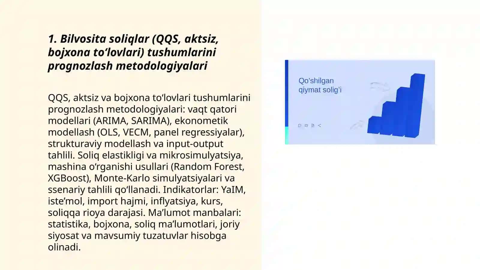 Bilvosita soliqlarni prognozlash va tushumlarga ta'sir qiluvchi omillar 3