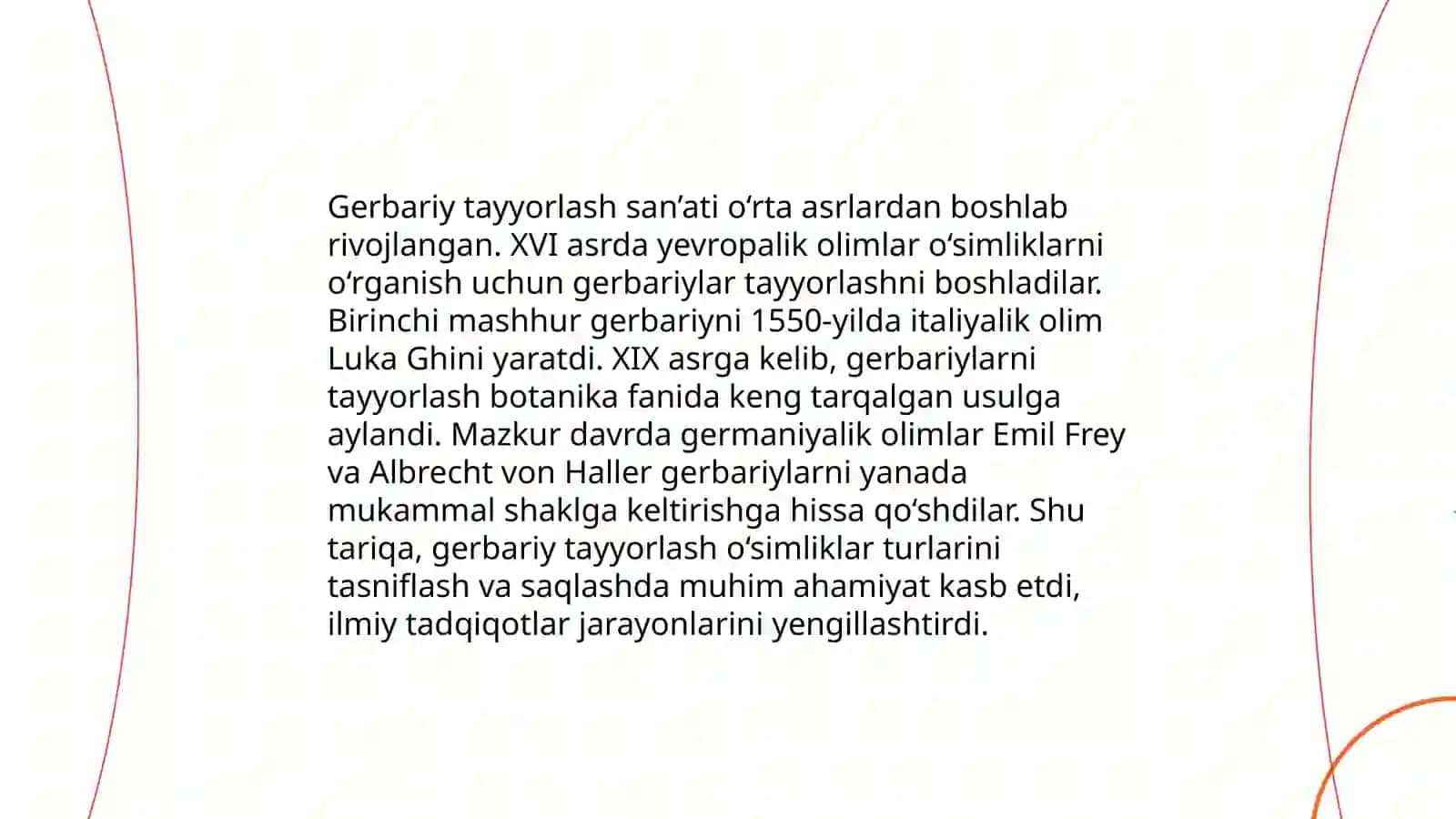 Gerbariy tayyorlash va tayyorlash usullari xaqida ma'lumot berish 3